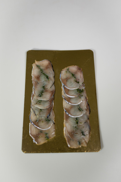 Слайсы скумбрии "Мурманское сало" с зеленью